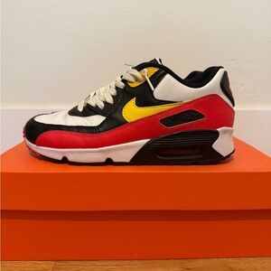 Nike Air Max 90 Red Black Yellow Sneakers